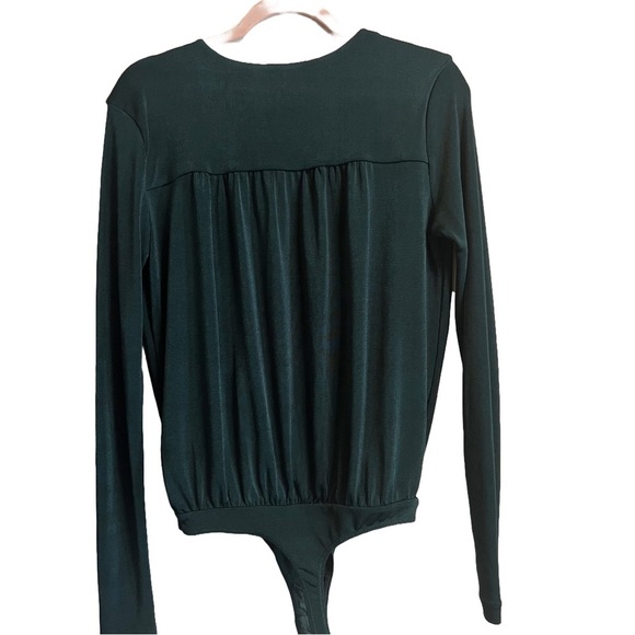 Free People Turnt Bodysuit - Color Pine - Women’s size M. long Sleeve - Picture 4 of 9